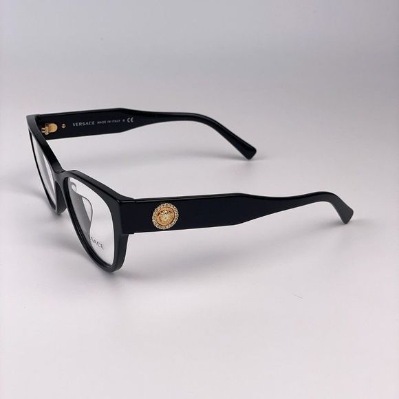 Versace VE3281BA  GB1 Eyeglasses Black Cat Eye Women - Picture 5 of 8